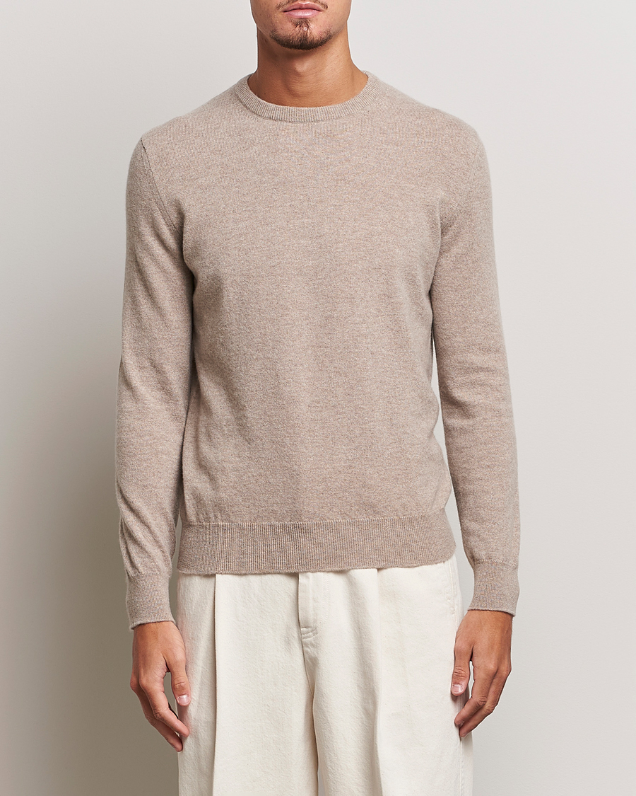 Herren |  | Zegna | Oasi Cashmere Crew Neck Beige