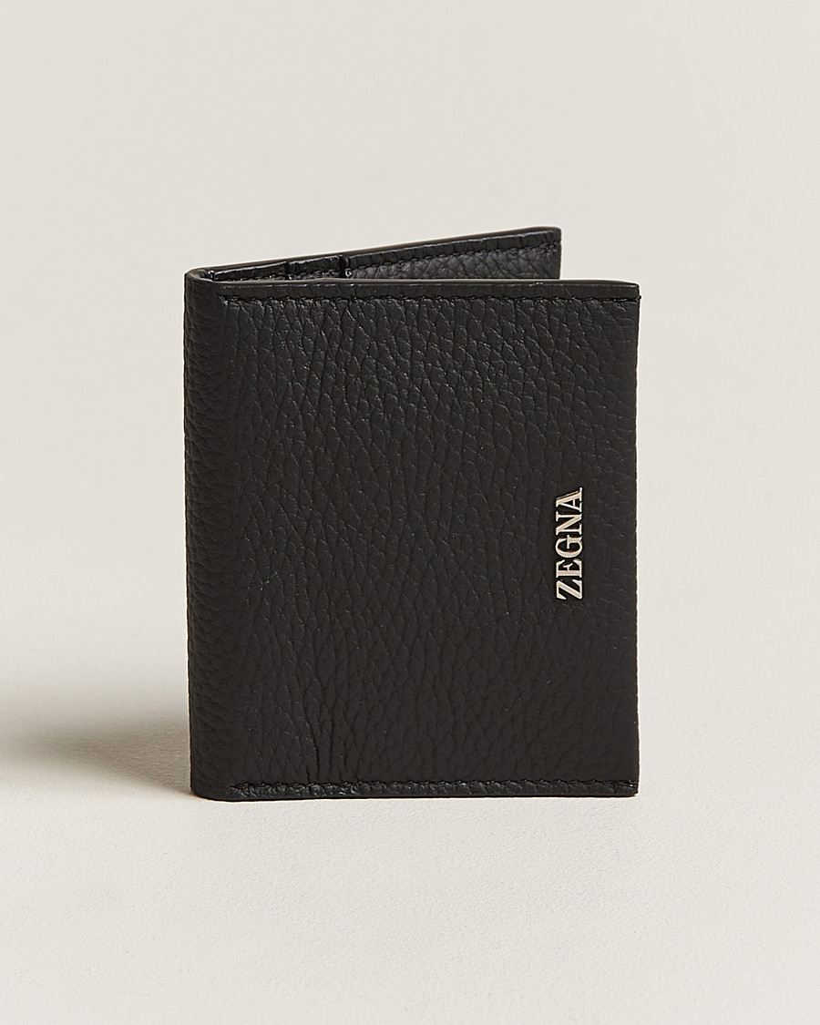 Herren | Geldbörsen | Zegna | Grain Leather Wallet Black