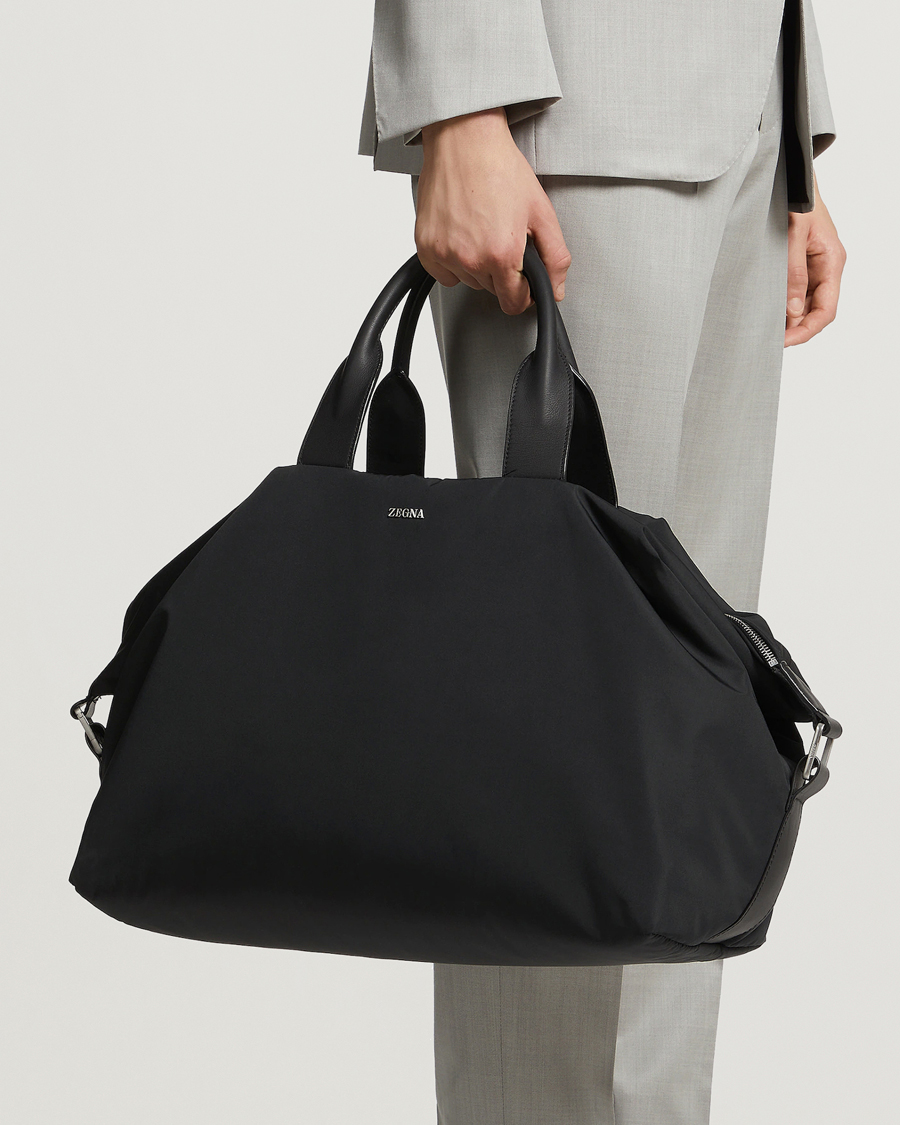 Herren |  | Zegna | Luxury Nylon Holdall Black