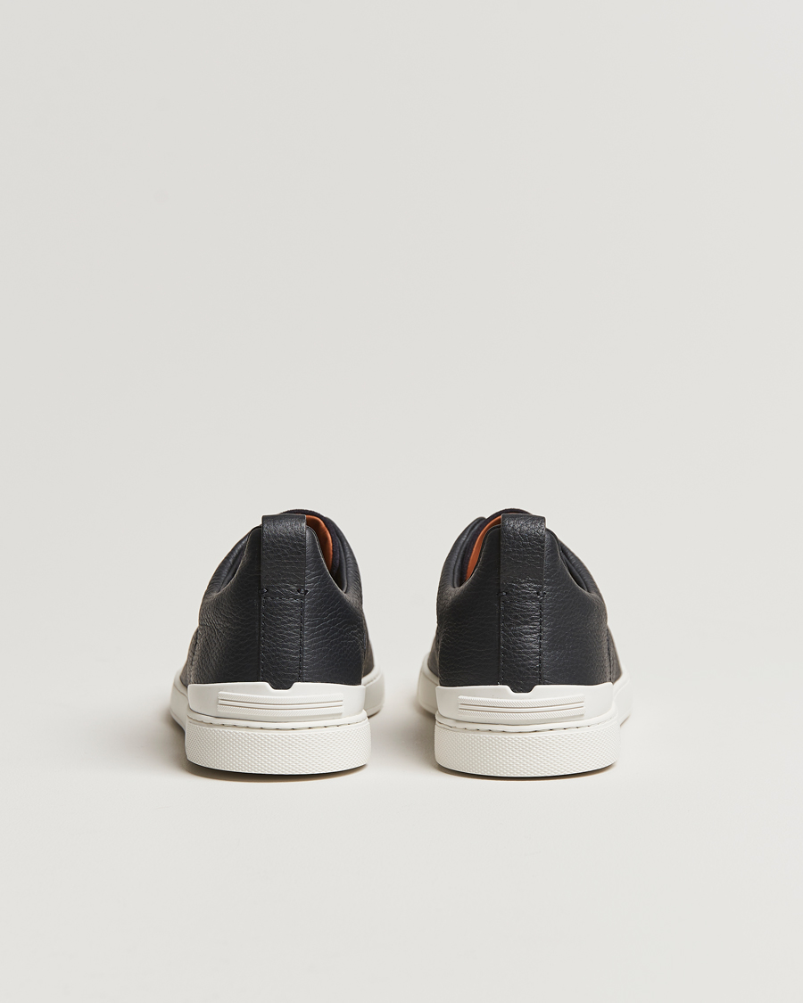 Herren | Zegna Triple Stitch Bi-Material Sneakers Navy | Zegna | Triple Stitch Bi-Material Sneakers Navy