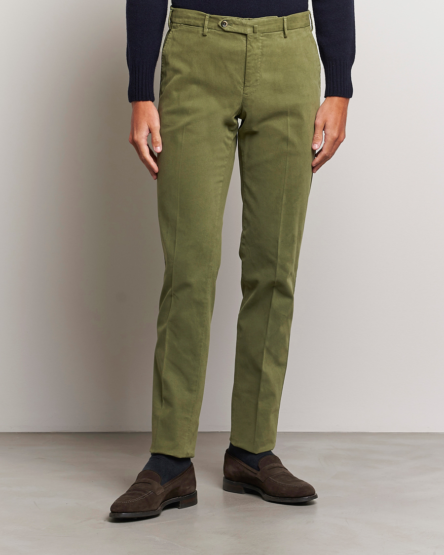 Herren | Hosen | PT01 | Slim Fit Cotton Stretch Chinos Dark Green