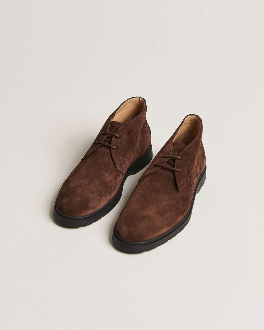 Herren | Tod's Polacchino Chukka Boots Dark Brown Suede | Tod's | Polacchino Chukka Boots Dark Brown Suede