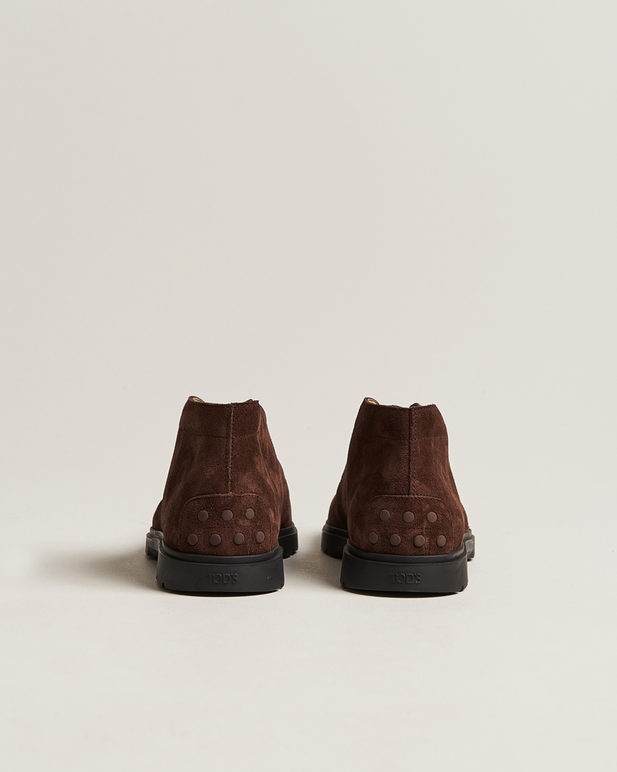 Herren | Tod's Polacchino Chukka Boots Dark Brown Suede | Tod's | Polacchino Chukka Boots Dark Brown Suede