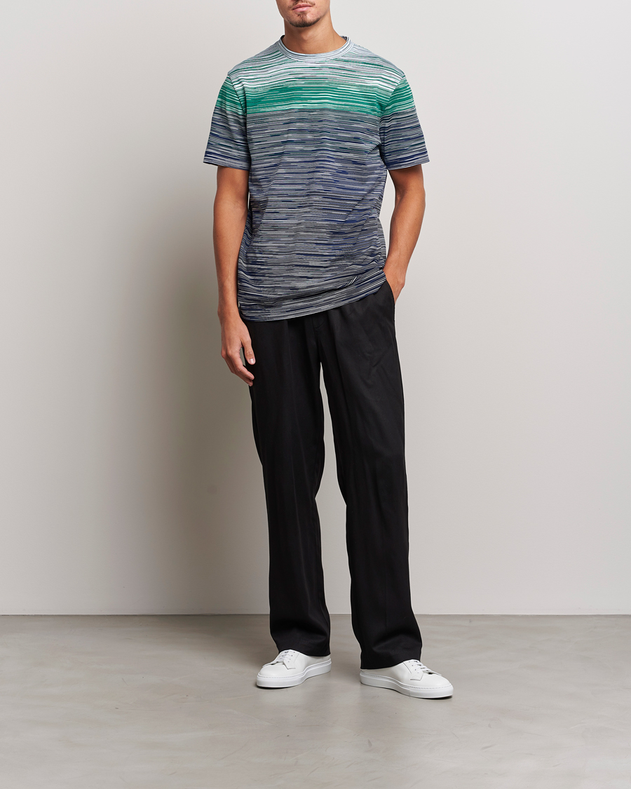 Herren | T-Shirts | Missoni | Space Dyed Degrade T-Shirt Blue/Green