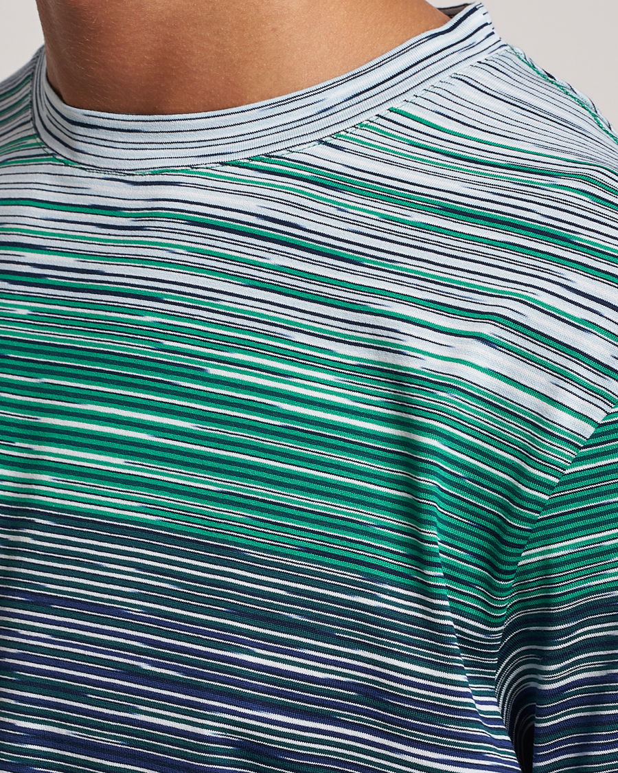Herren | T-Shirts | Missoni | Space Dyed Degrade T-Shirt Blue/Green