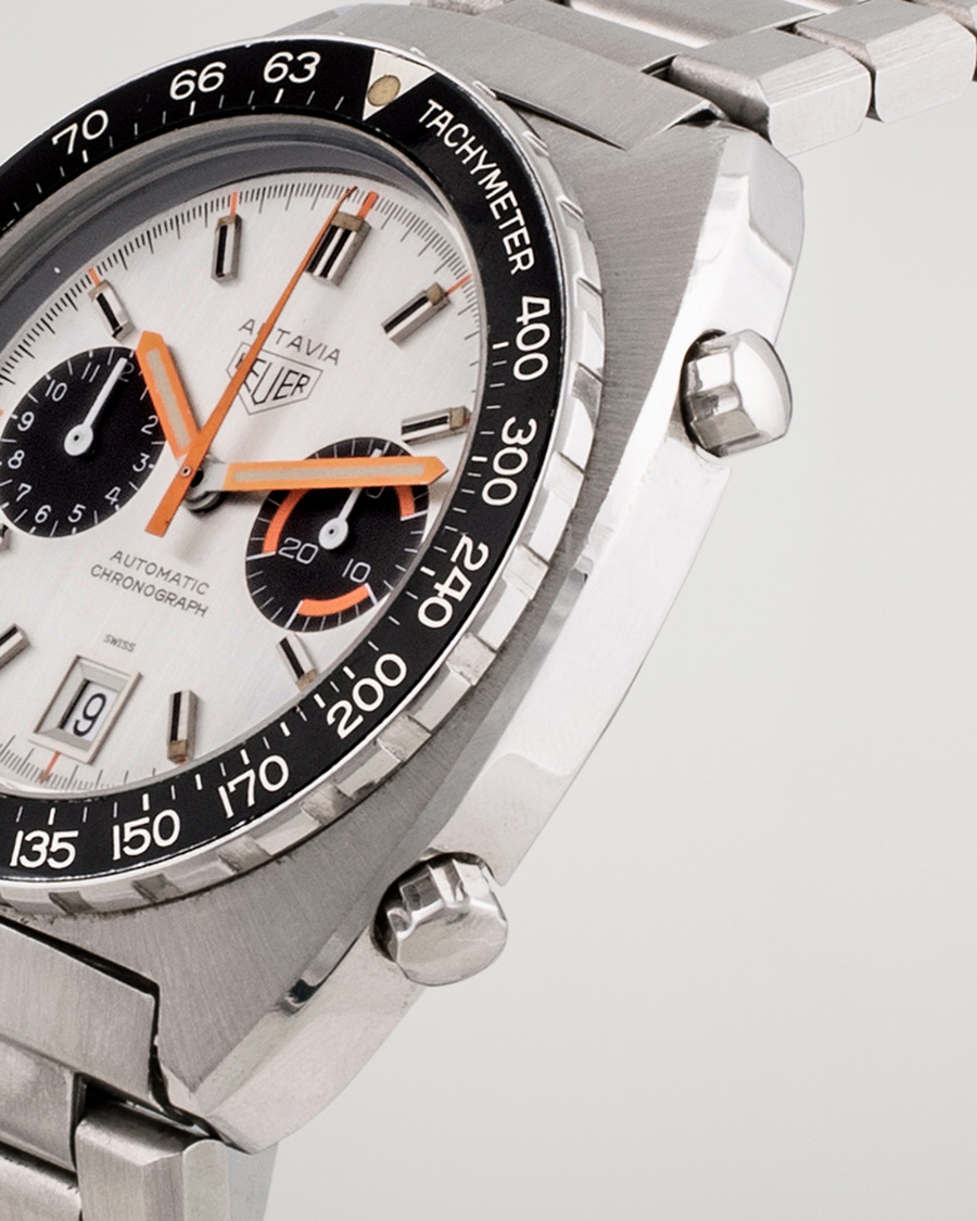 Herren | Heuer Pre-Owned Autavia 11630 Tachymeter Steel Silver | Heuer Pre-Owned | Autavia 11630 Tachymeter Steel Silver
