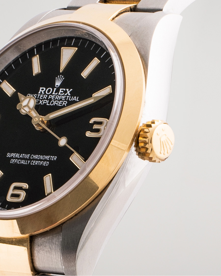 Herren | Rolex Pre-Owned Explorer Two Tone 124273 Steel Gold Black | Rolex Pre-Owned | Explorer Two Tone 124273 Steel Gold Black