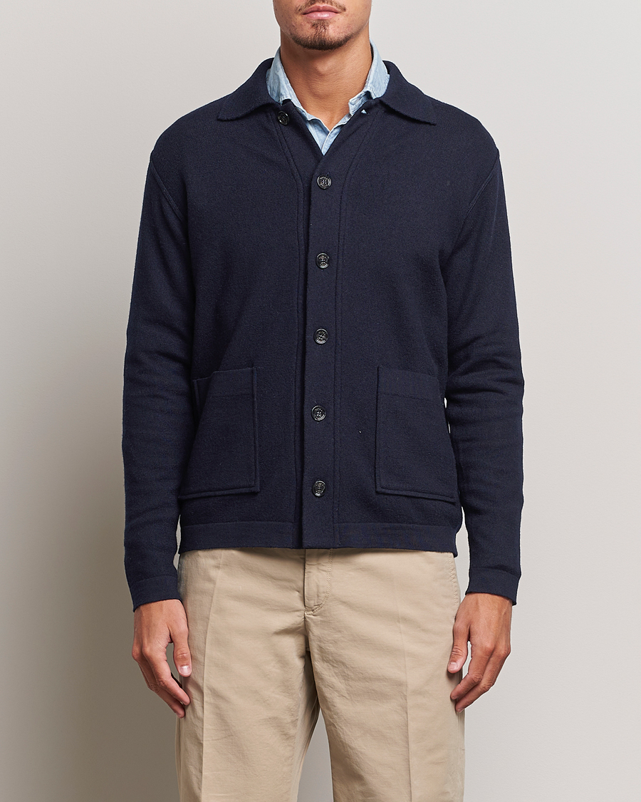 Herren | | Altea | Wool Chore Jacket Navy