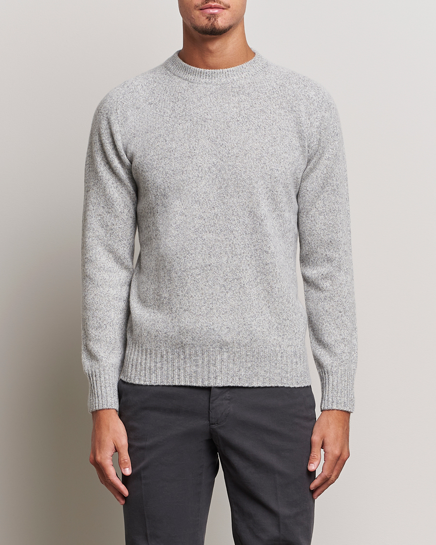 Herren |  | Altea | Wool/Cashmere Crew Neck Pullover Grey Melange