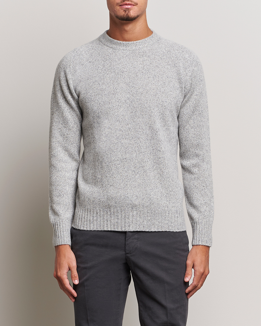 Herren | | Altea | Wool/Cashmere Crew Neck Pullover Grey Melange
