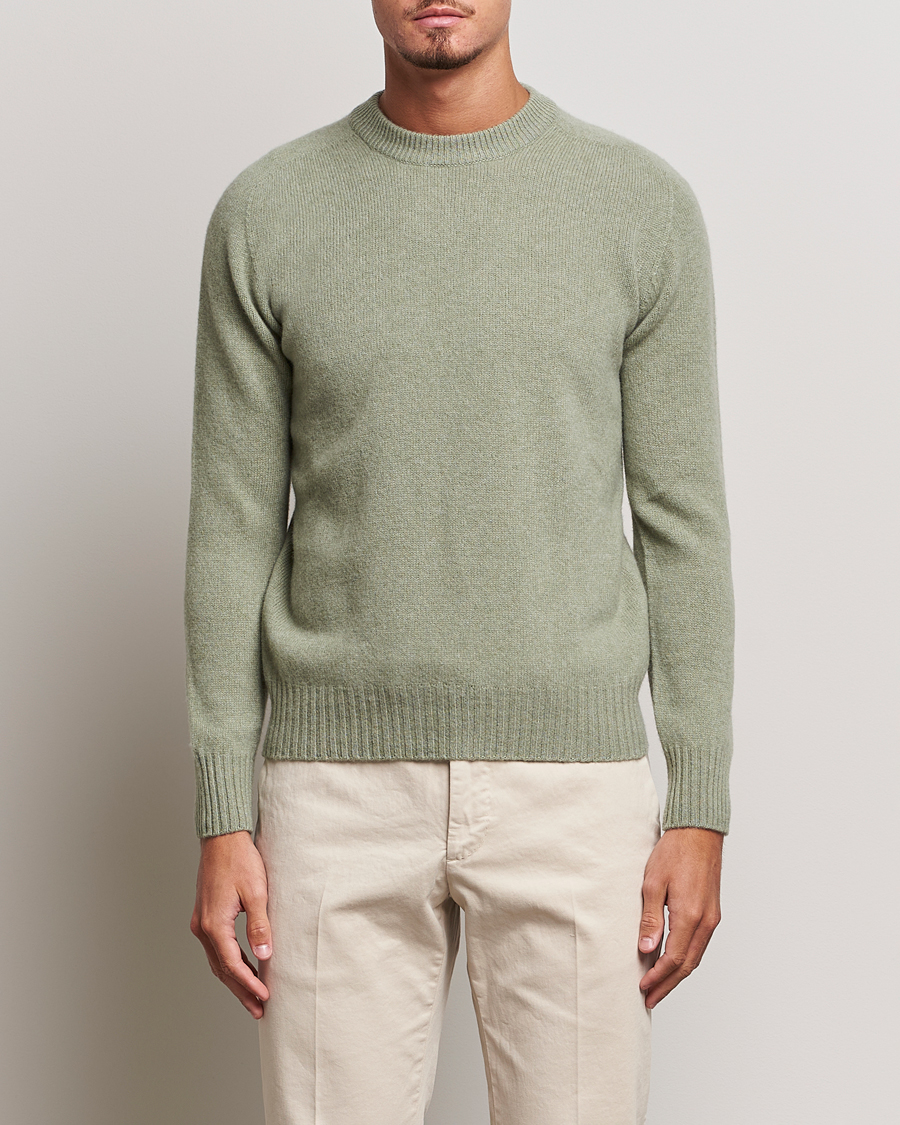 Herren | Altea | Altea | Wool/Cashmere Crew Neck Pullover Sage