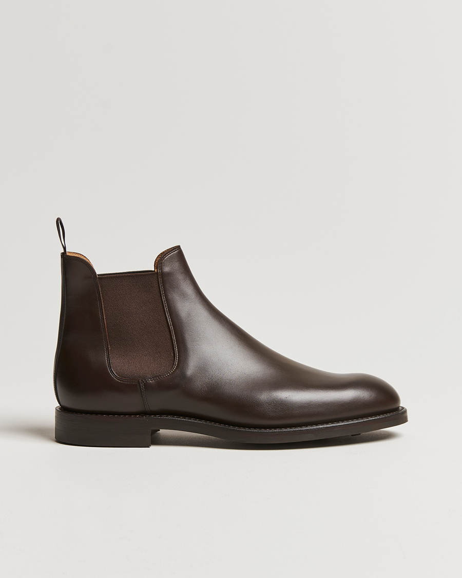 Herren | Boots | Crockett & Jones | Chelsea 5 Dk Brown Wax Calf