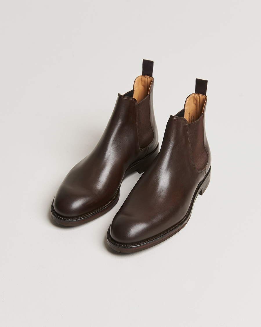 Herren |  | Crockett & Jones | Chelsea 5 Dk Brown Wax Calf