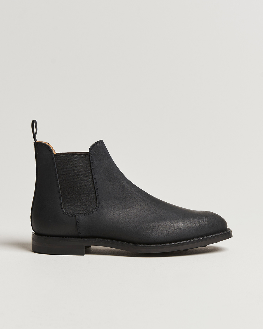 Herren | Boots | Crockett & Jones | Chelsea 5 Black Rough-Out Suede