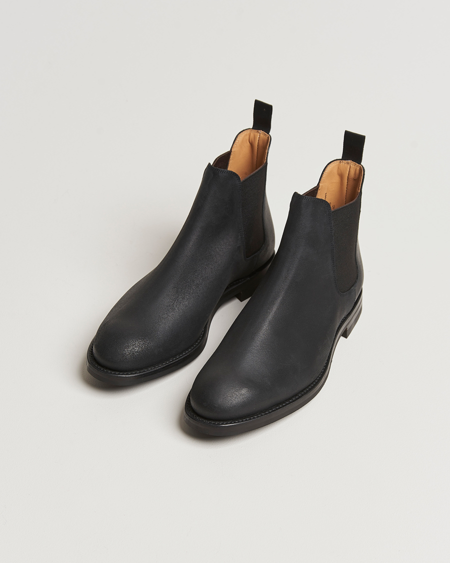 Herren | Boots | Crockett & Jones | Chelsea 5 Black Rough-Out Suede