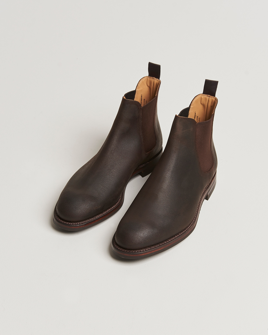 Herren | Boots | Crockett & Jones | Chelsea 5 Dk Brown Rough-Out Suede