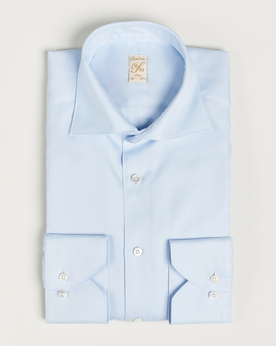Herren |  | Stenströms | 1899 Slim Cotton Royal Oxford Shirt Blue