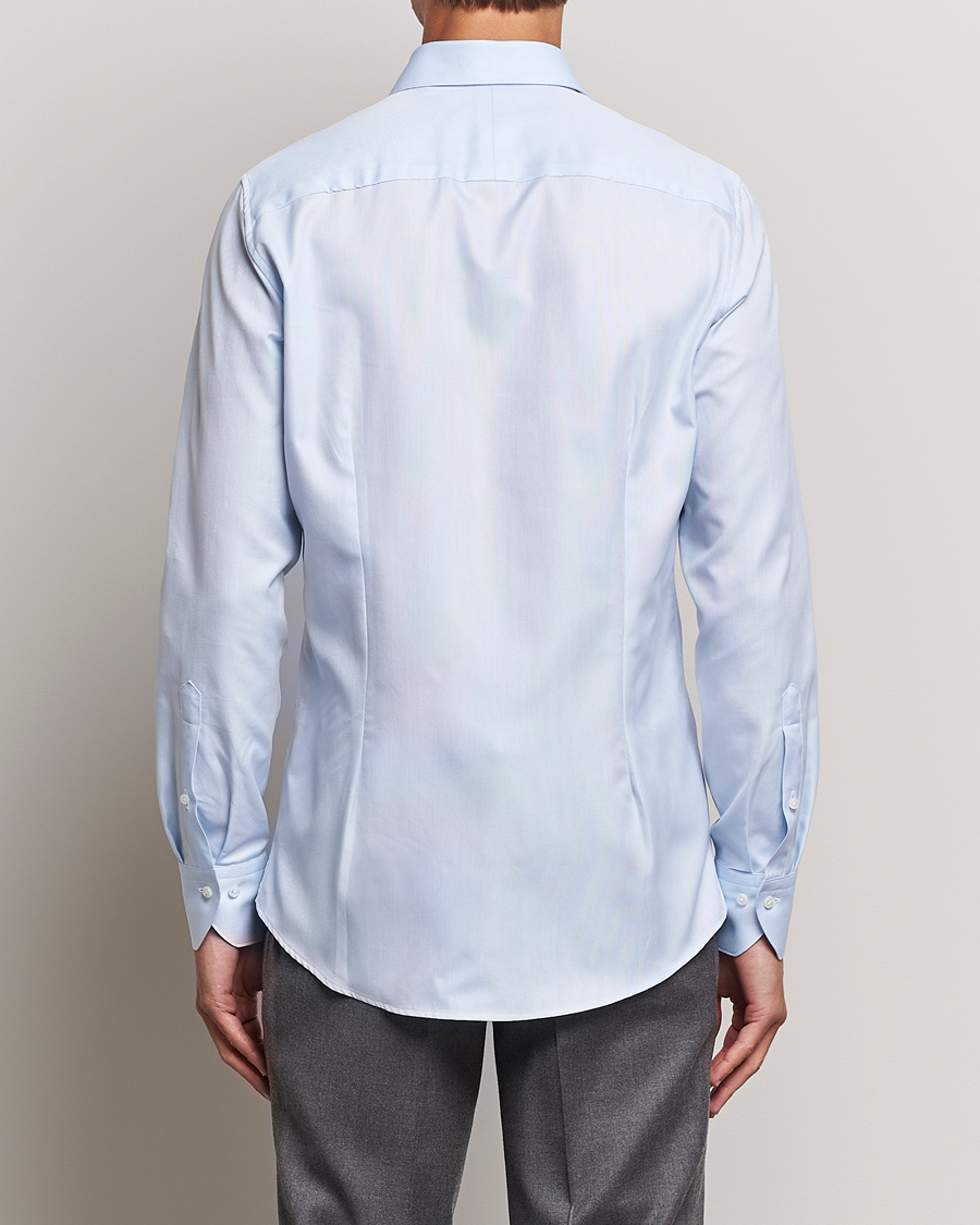 Herren | Hemden | Stenströms | 1899 Slim Cotton Royal Oxford Shirt Light Blue