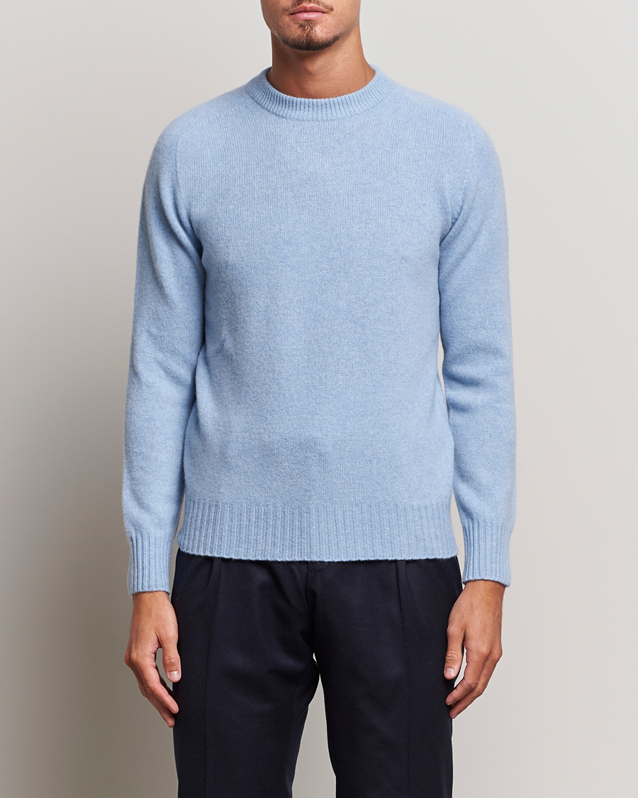Herren | Altea | Altea | Wool/Cashmere Crew Neck Pullover Light Blue