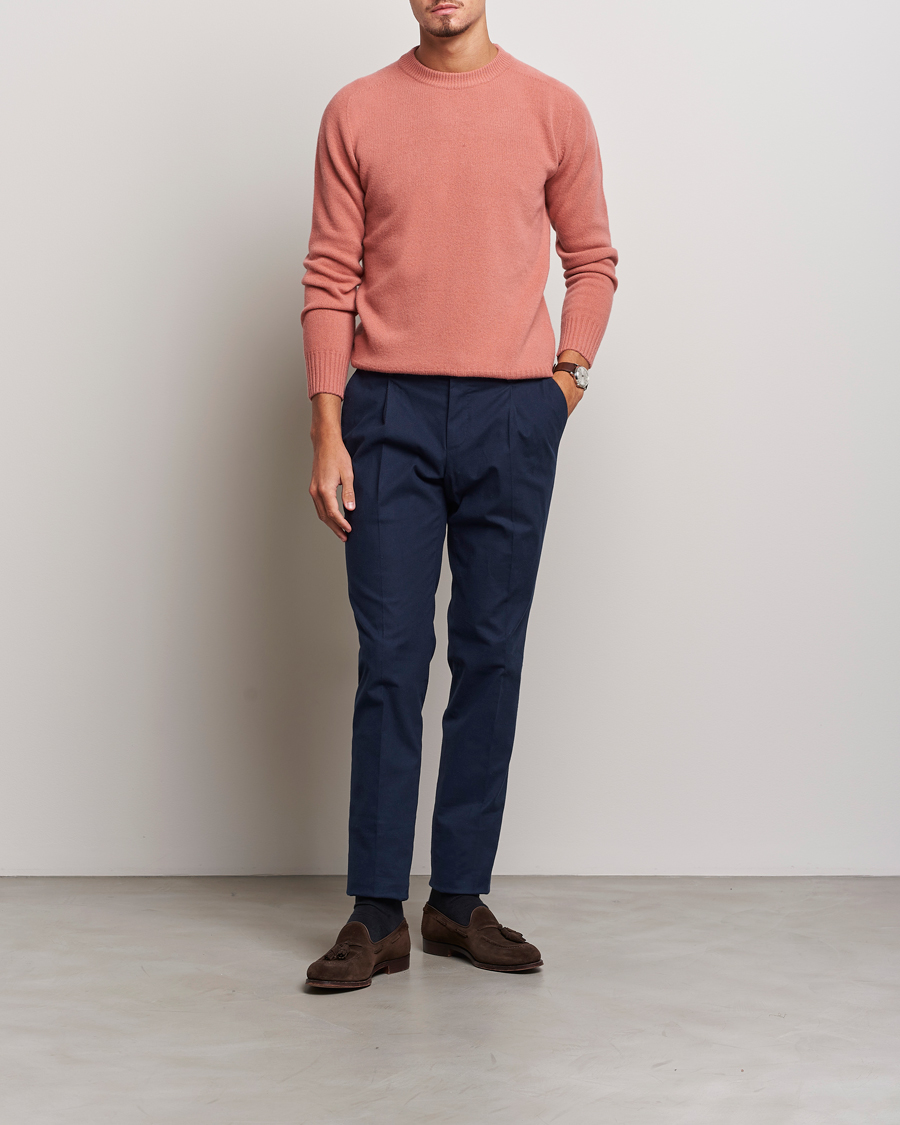 Herren | Pullover | Altea | Wool/Cashmere Crew Neck Pullover Rosa