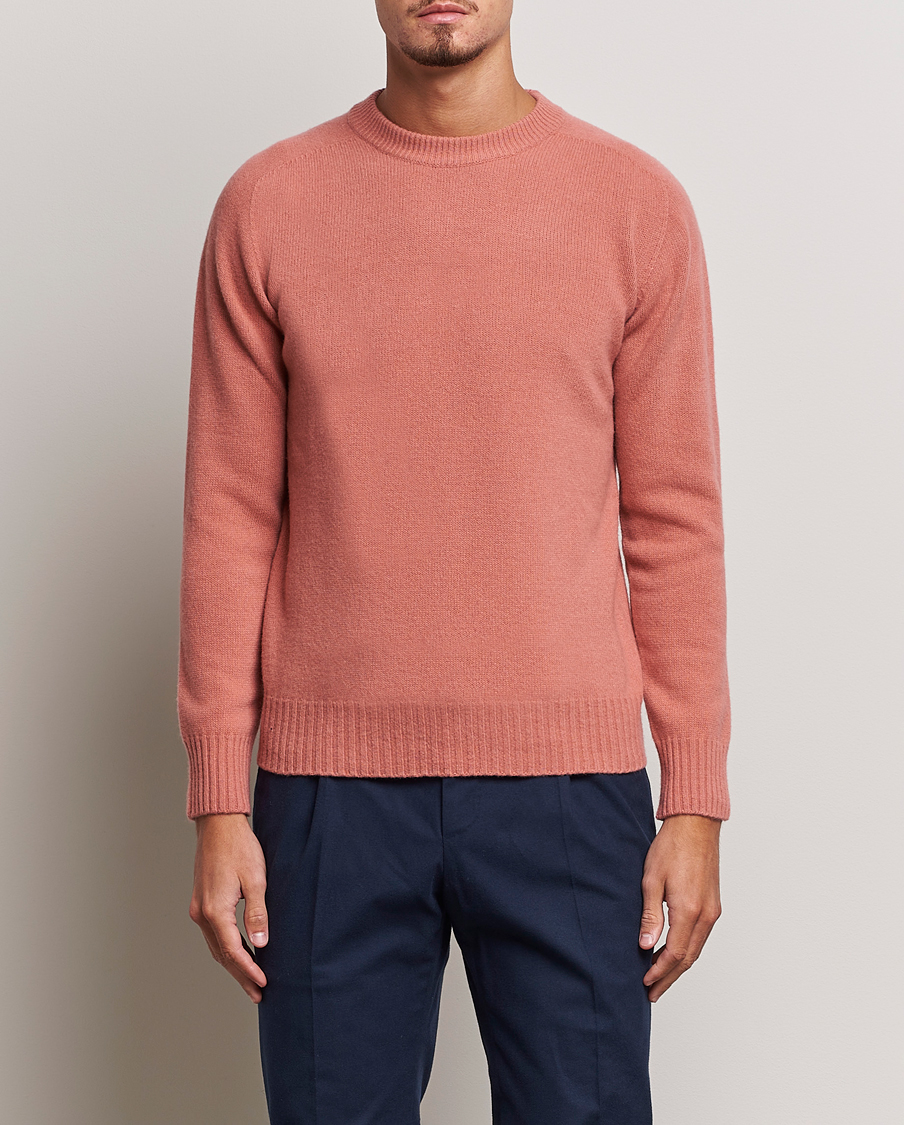 Men | Crew Neck Jumpers | Altea | Wool/Cashmere Crew Neck Pullover Rosa