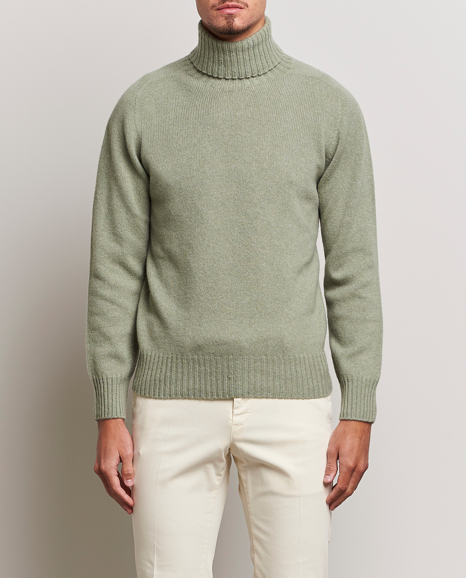 Herren | Altea | Altea | Wool/Cashmere Crew Neck Rollneck Sage