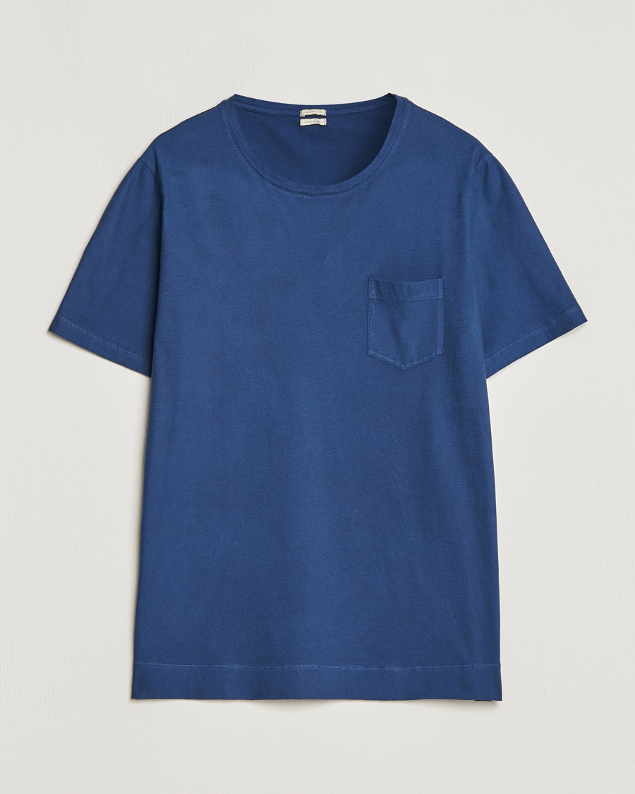 Herren |  | Massimo Alba | Panarea Cotton Jersey T-Shirt Navy