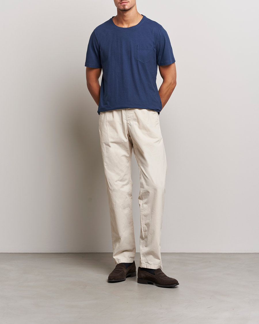 Herren | T-Shirts | Massimo Alba | Panarea Cotton Jersey T-Shirt Navy