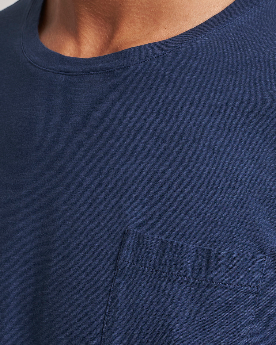 Herren | T-Shirts | Massimo Alba | Panarea Cotton Jersey T-Shirt Navy