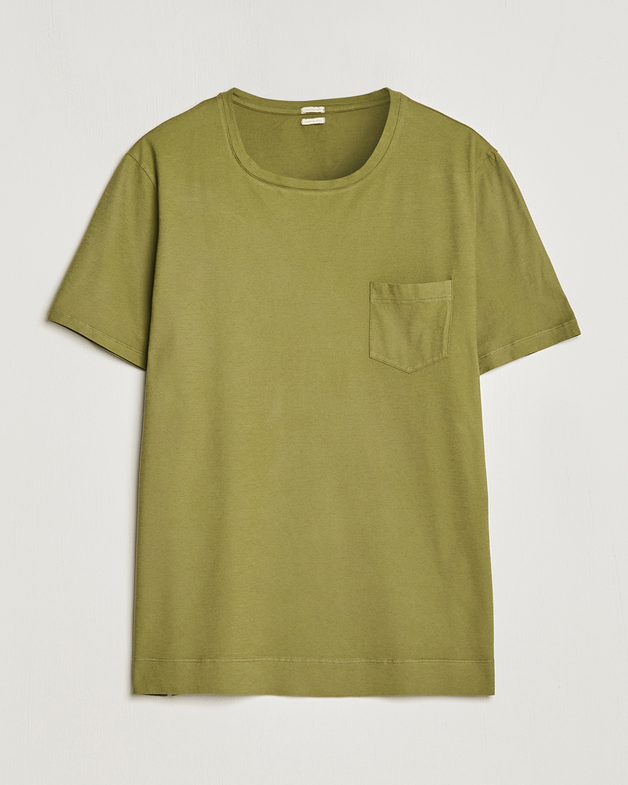 Herren | T-Shirts | Massimo Alba | Panarea Cotton Jersey T-Shirt Olive