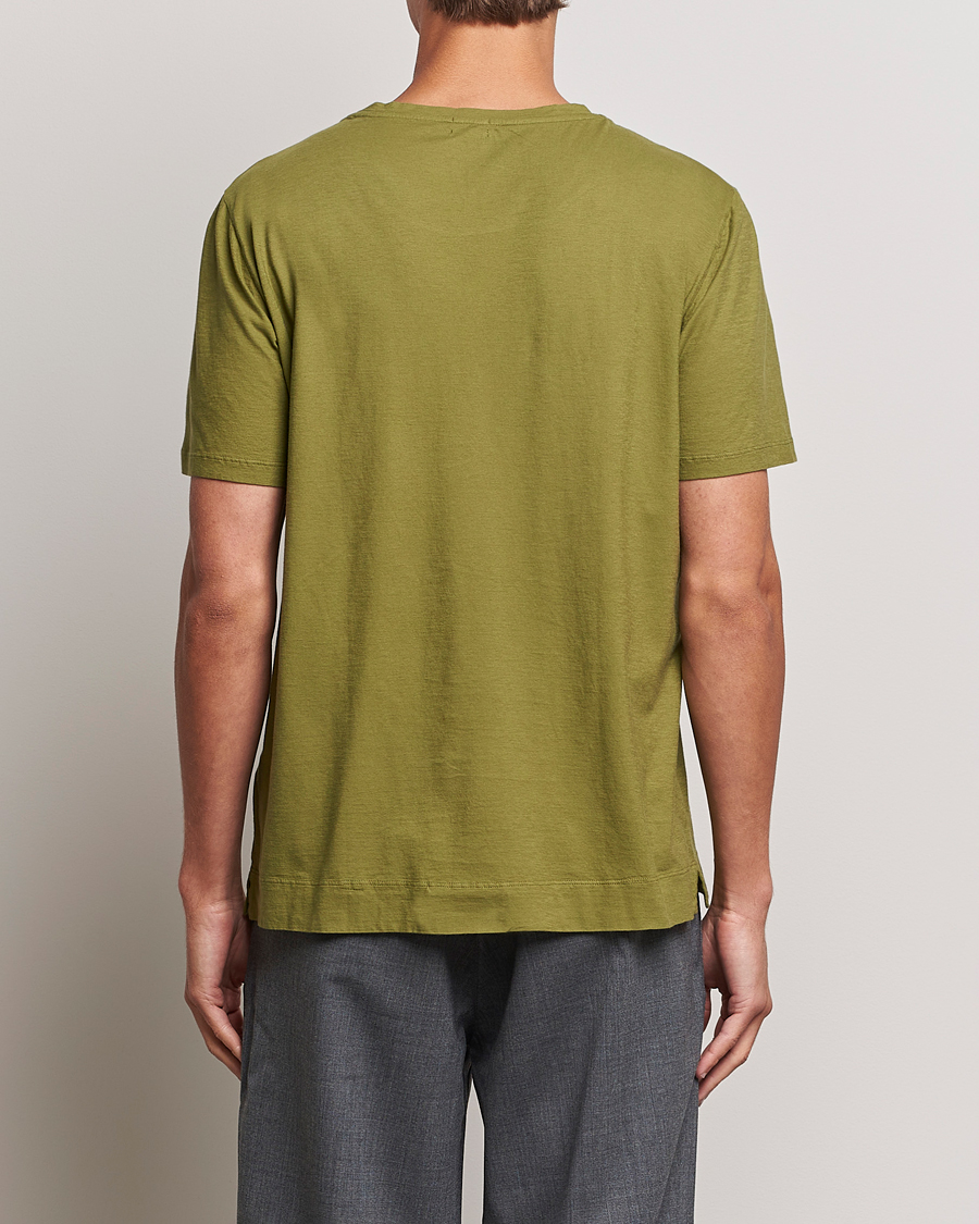 Herren | T-Shirts | Massimo Alba | Panarea Cotton Jersey T-Shirt Olive