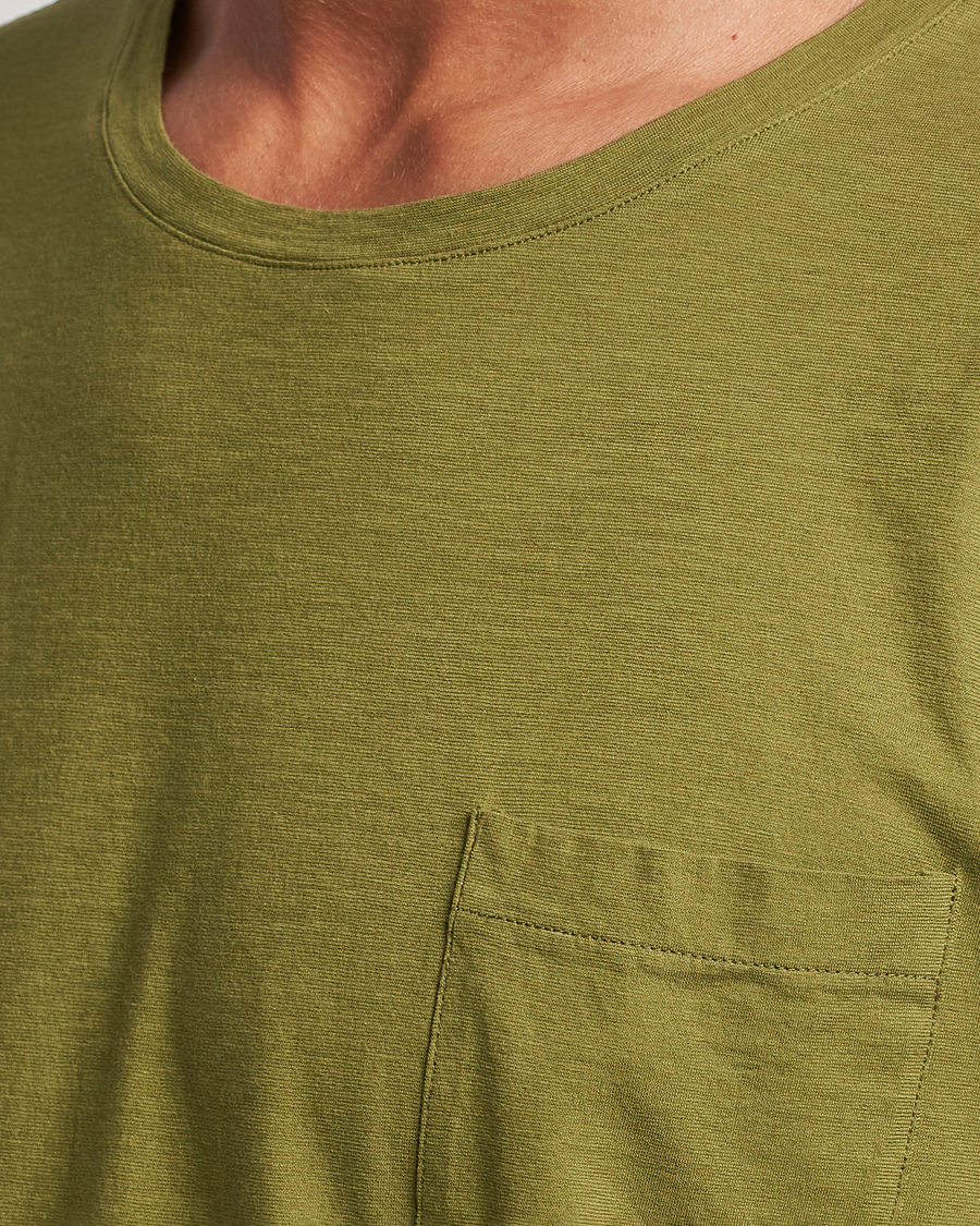 Herren | T-Shirts | Massimo Alba | Panarea Cotton Jersey T-Shirt Olive