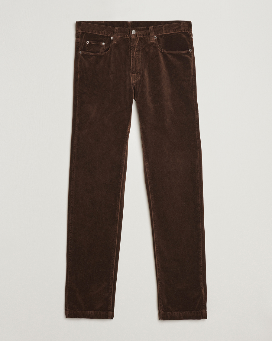 Herren | Hosen | Massimo Alba | Regular Fit Velvet 5-Pocket Pants Chestnut
