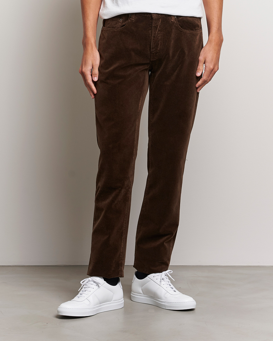 Herren |  | Massimo Alba | Regular Fit Velvet 5-Pocket Pants Chestnut