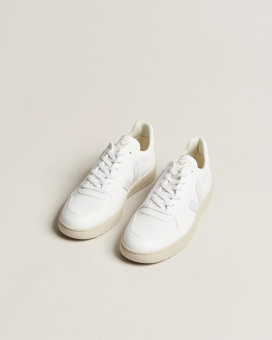 Herren | Schuhe | Veja | V-10 Vegan Leather Sneaker Full White