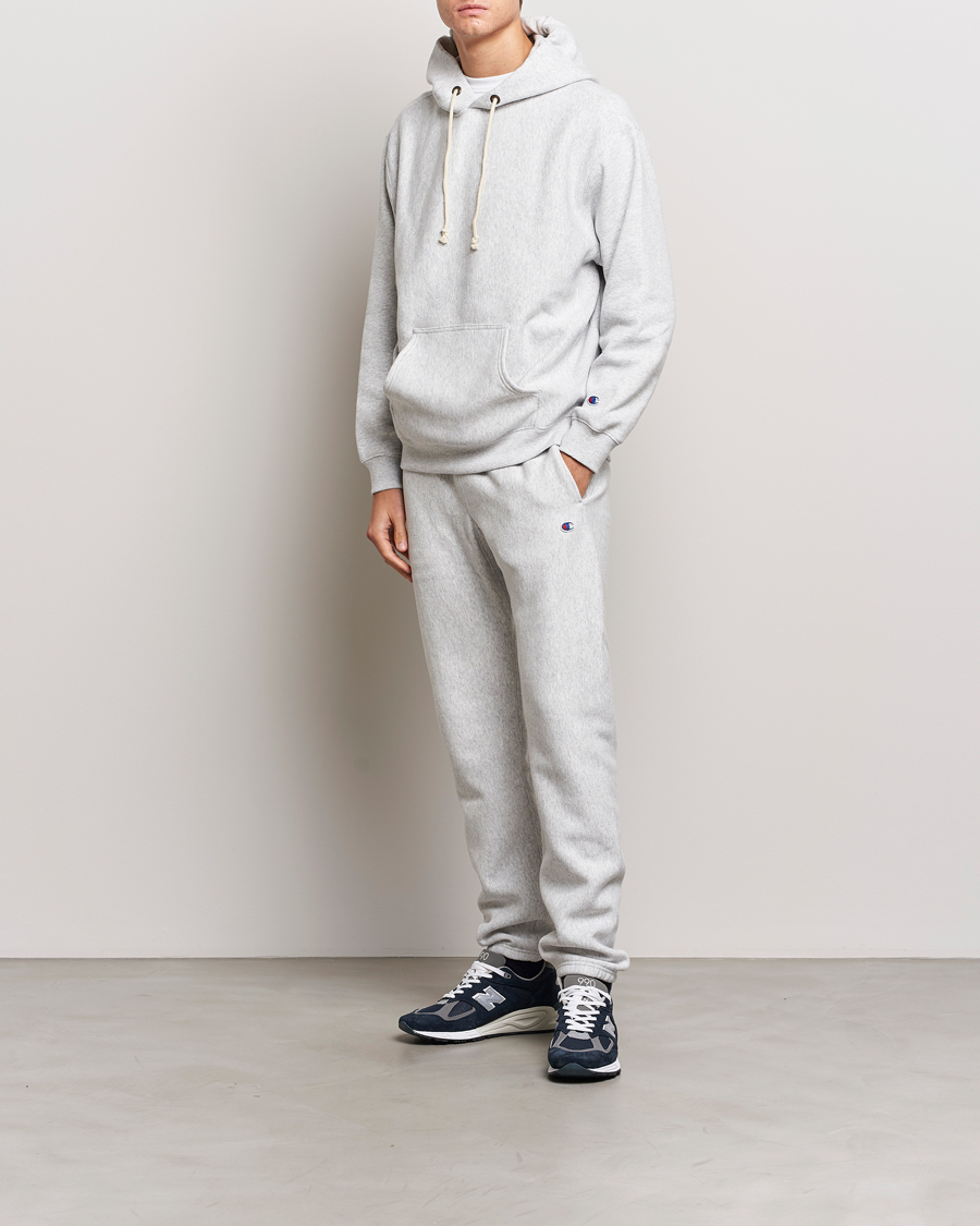 Champion Reverse Weave Soft Fleece Hoodie Grey Melange bei 