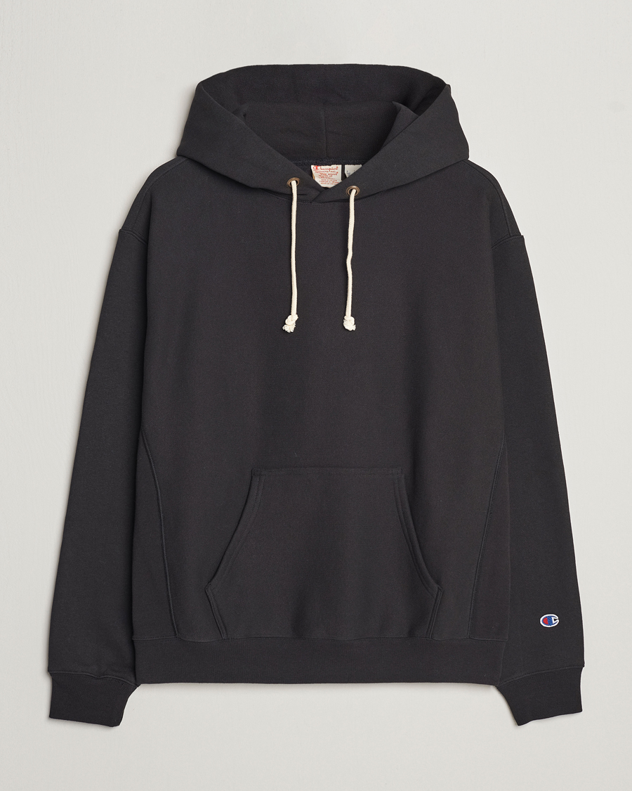 Hoodie Weave of Reverse Care Carl Beauty Black Fleece bei Champion Soft