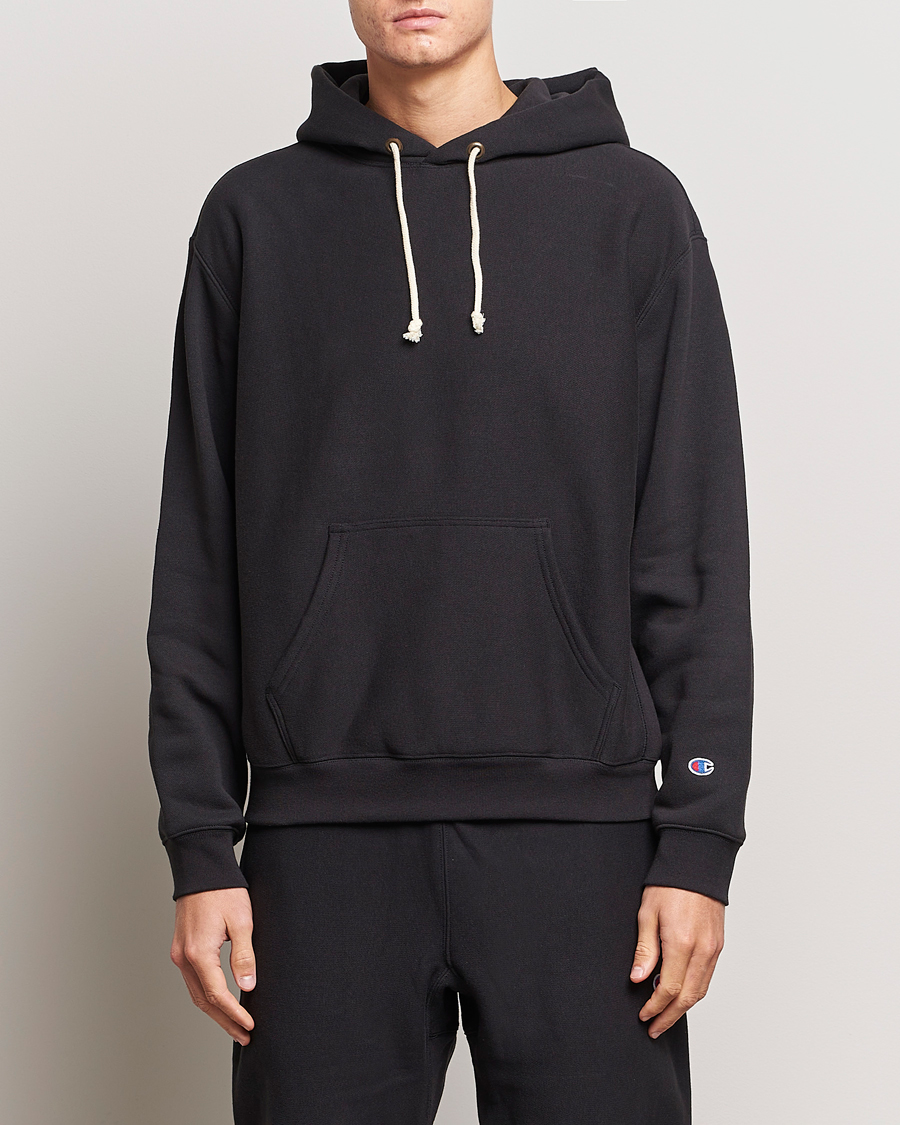 Men | Champion | Champion | Reverse Weave Soft Fleece Hoodie Black Beauty