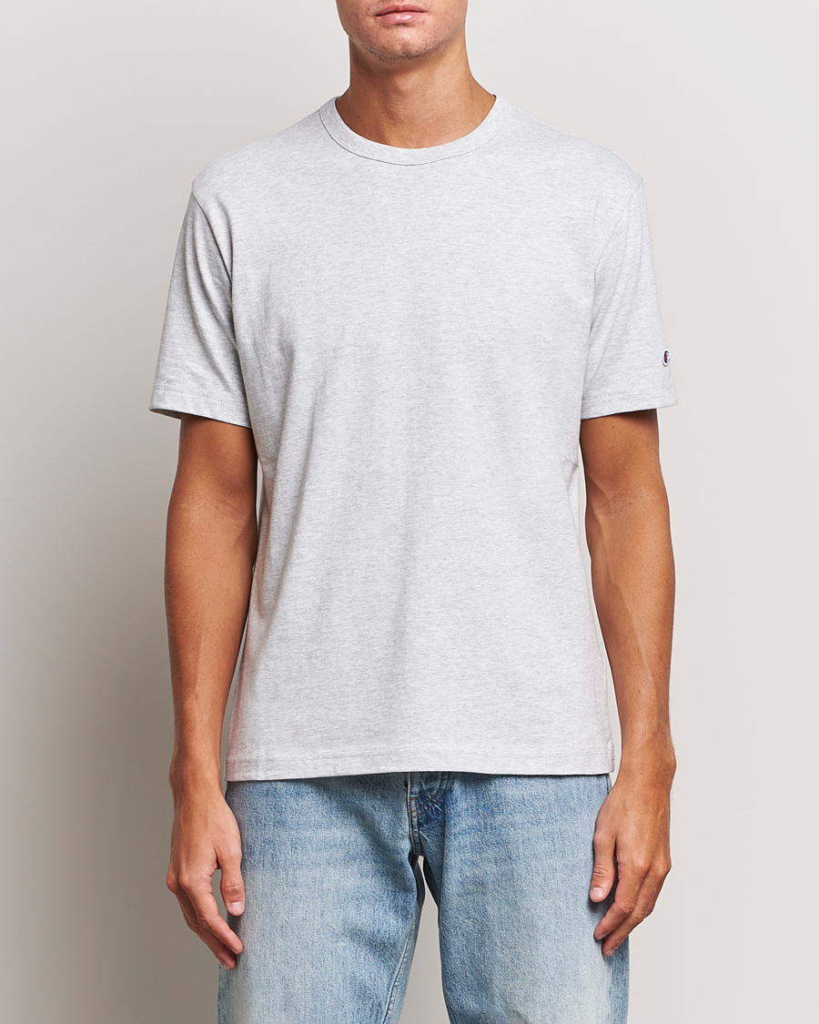 Men | Champion | Champion | Jersey Crew Neck T-shirt Grey Melange