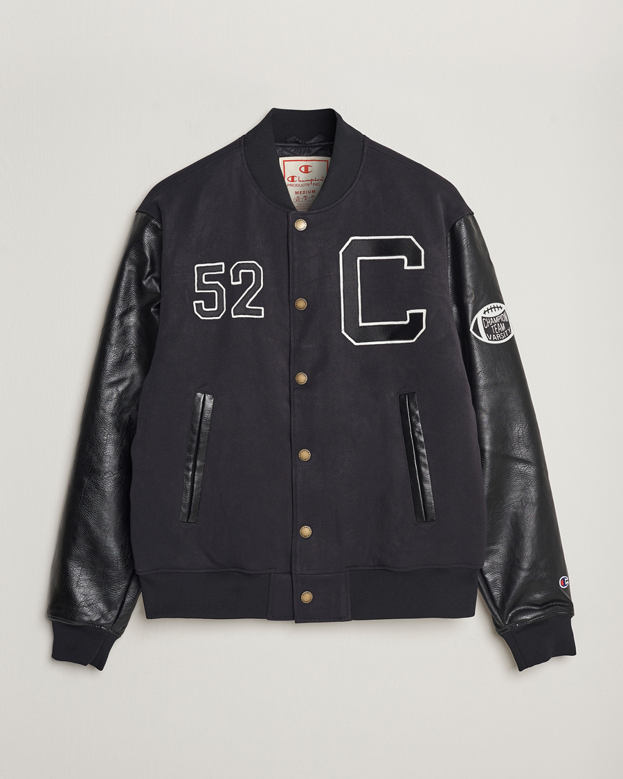 Champion Archive Varsity Bomber Jacket Black Beauty bei Care of Carl