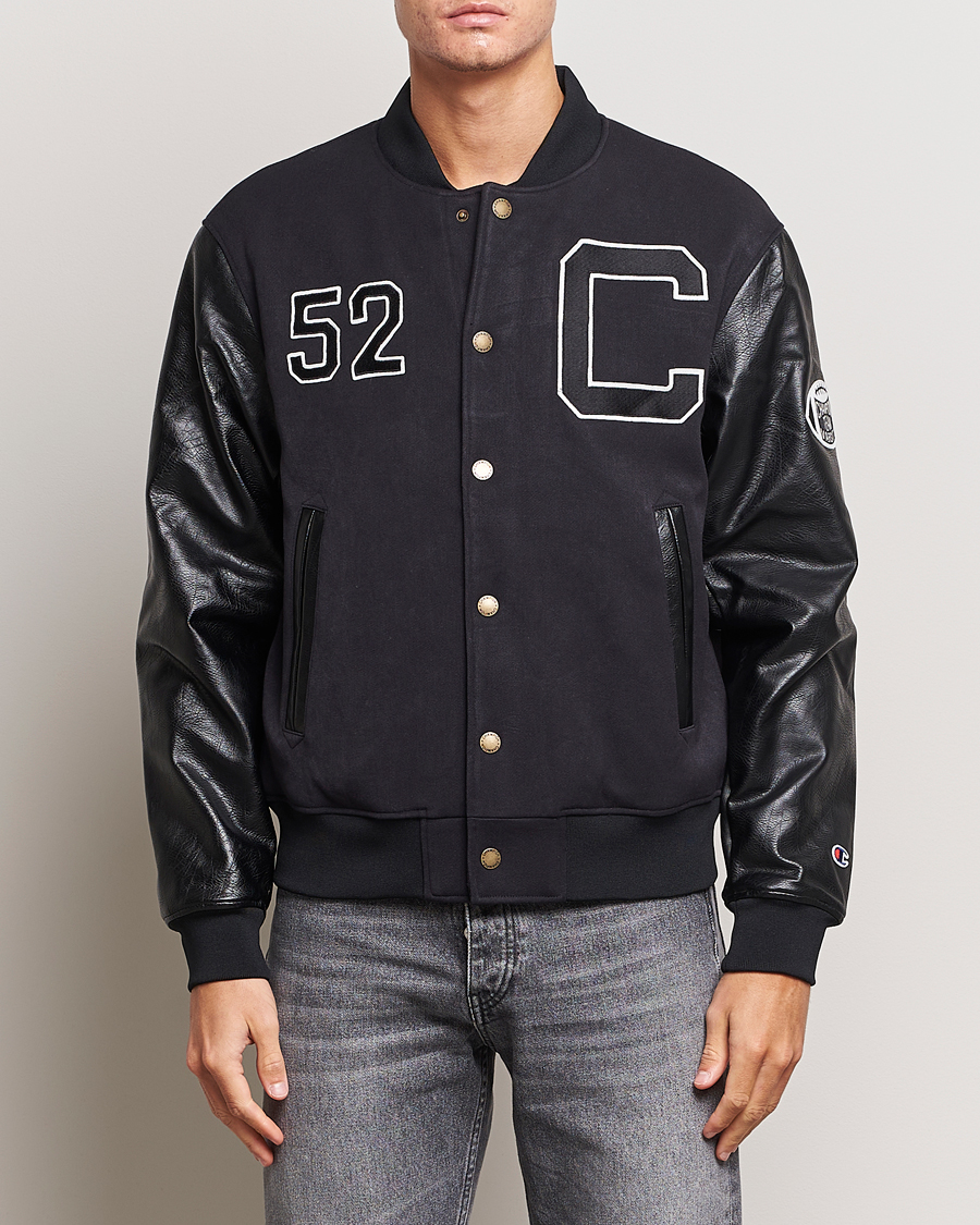 Champion Archive Varsity Bomber Jacket Black Beauty bei Care of Carl