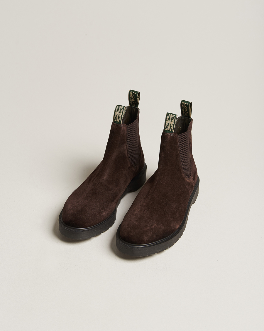 Herren | Chelsea-Boots | Loake 1880 | Mccauley Heat Sealed Chelsea Brown Suede