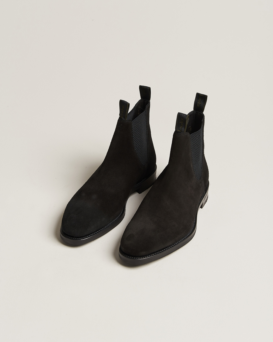 Herren | Chelsea-Boots | Loake 1880 | Emsworth Chelsea Boot Black Suede