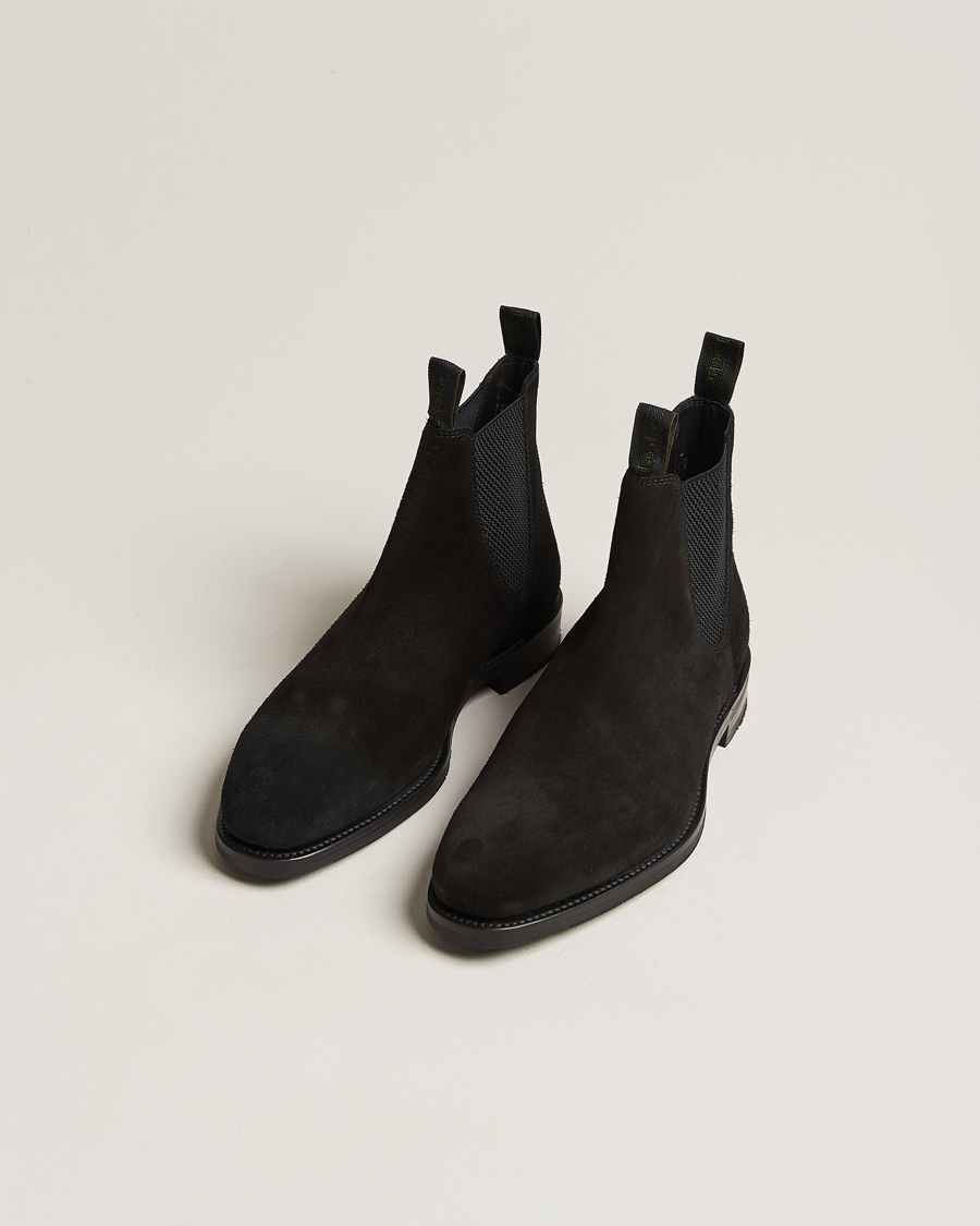 Herren |  | Loake 1880 | Emsworth Chelsea Boot Black Suede