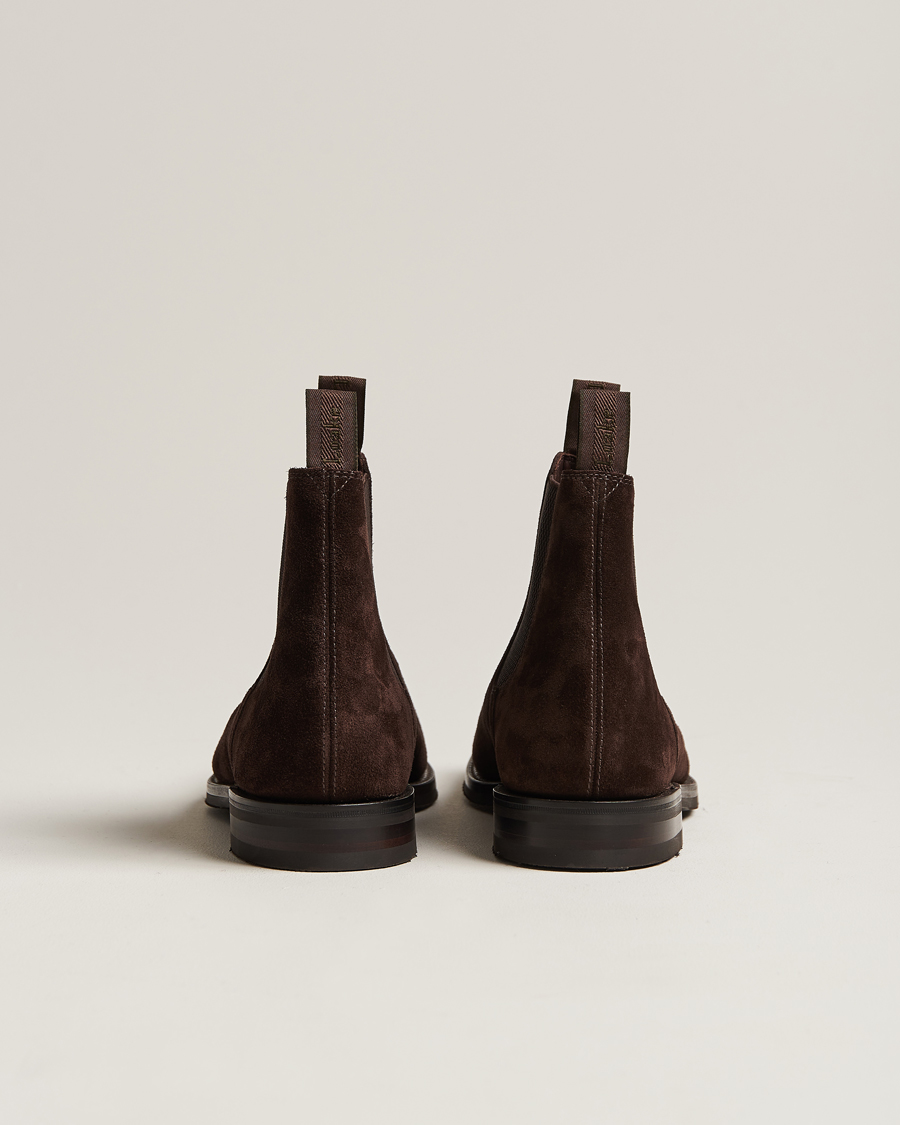 Herren | Loake 1880 Emsworth Chelsea Boot Dark Brown Suede | Loake 1880 | Emsworth Chelsea Boot Dark Brown Suede
