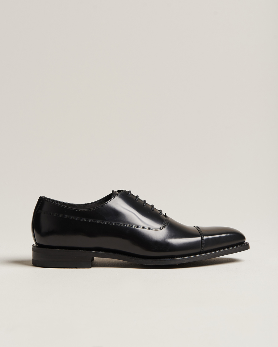 Herren | Oxford | Loake Shoemakers | Truman Polished Oxford Toe Cap Black