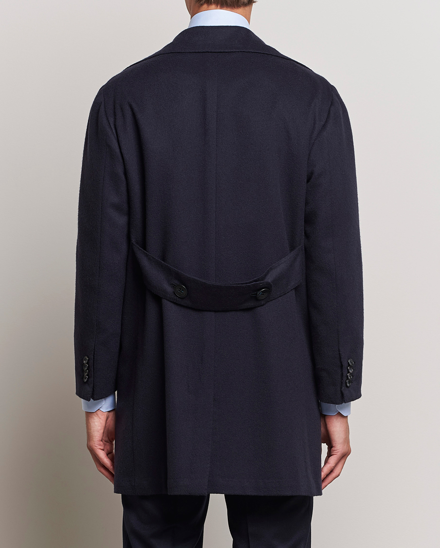 Herren | Jacken | Kiton | Double Breasted Cashmere Coat Navy