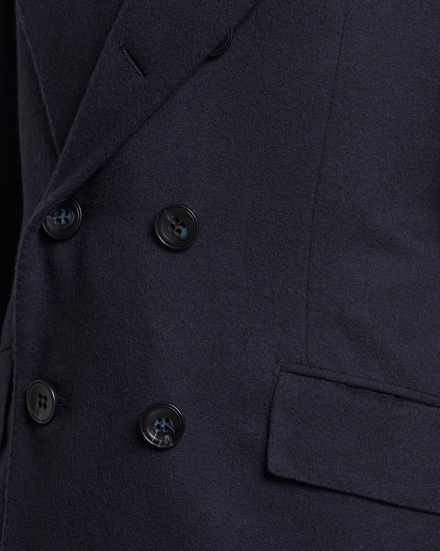 Herren | Jacken | Kiton | Double Breasted Cashmere Coat Navy