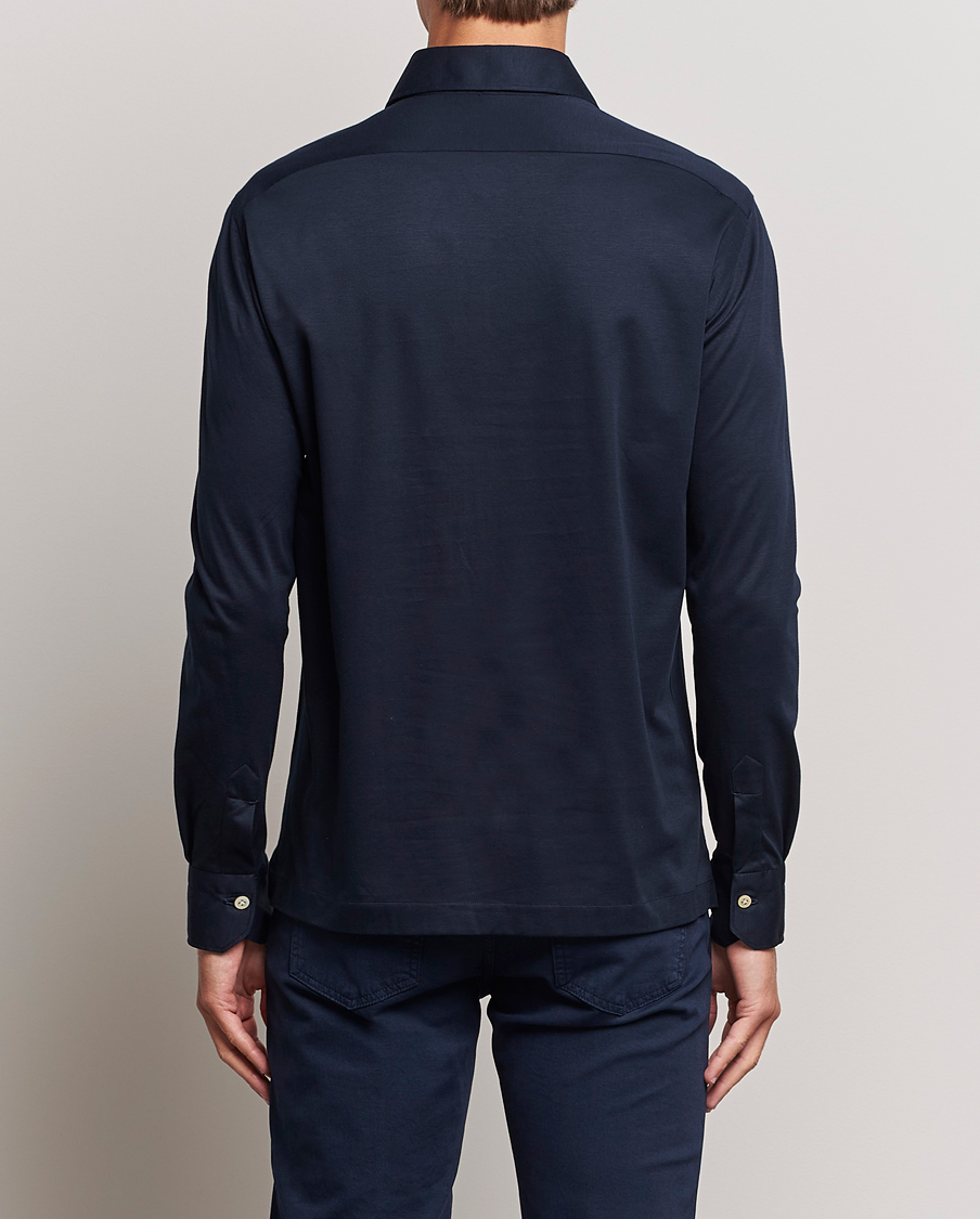 Herren | Hemden | Kiton | Popover Shirt Navy