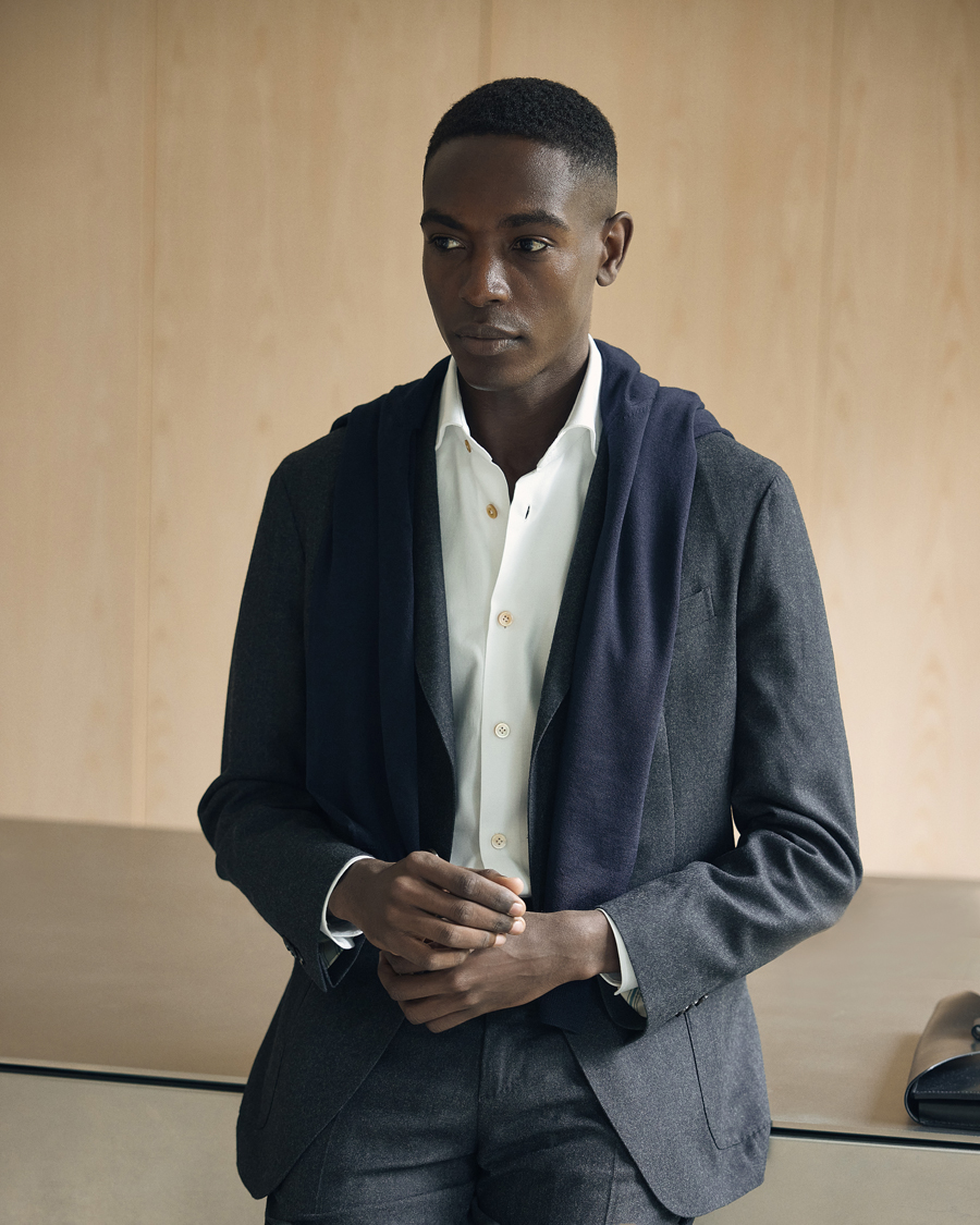 Herren | Hemden | Kiton | Slim Fit Royal Oxford Shirt White